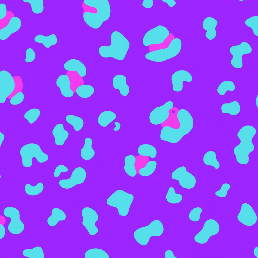 Men’s Purple Leopard Print Running Shorts