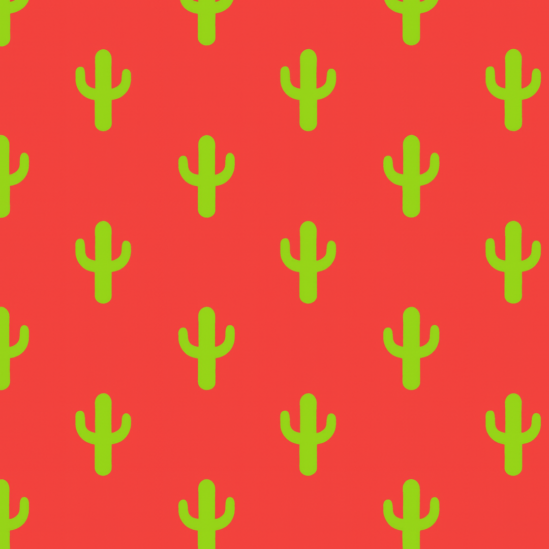 Men’s Red Cactus Print Running Shorts