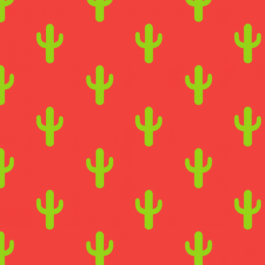 Men’s Red Cactus Print Running Shorts